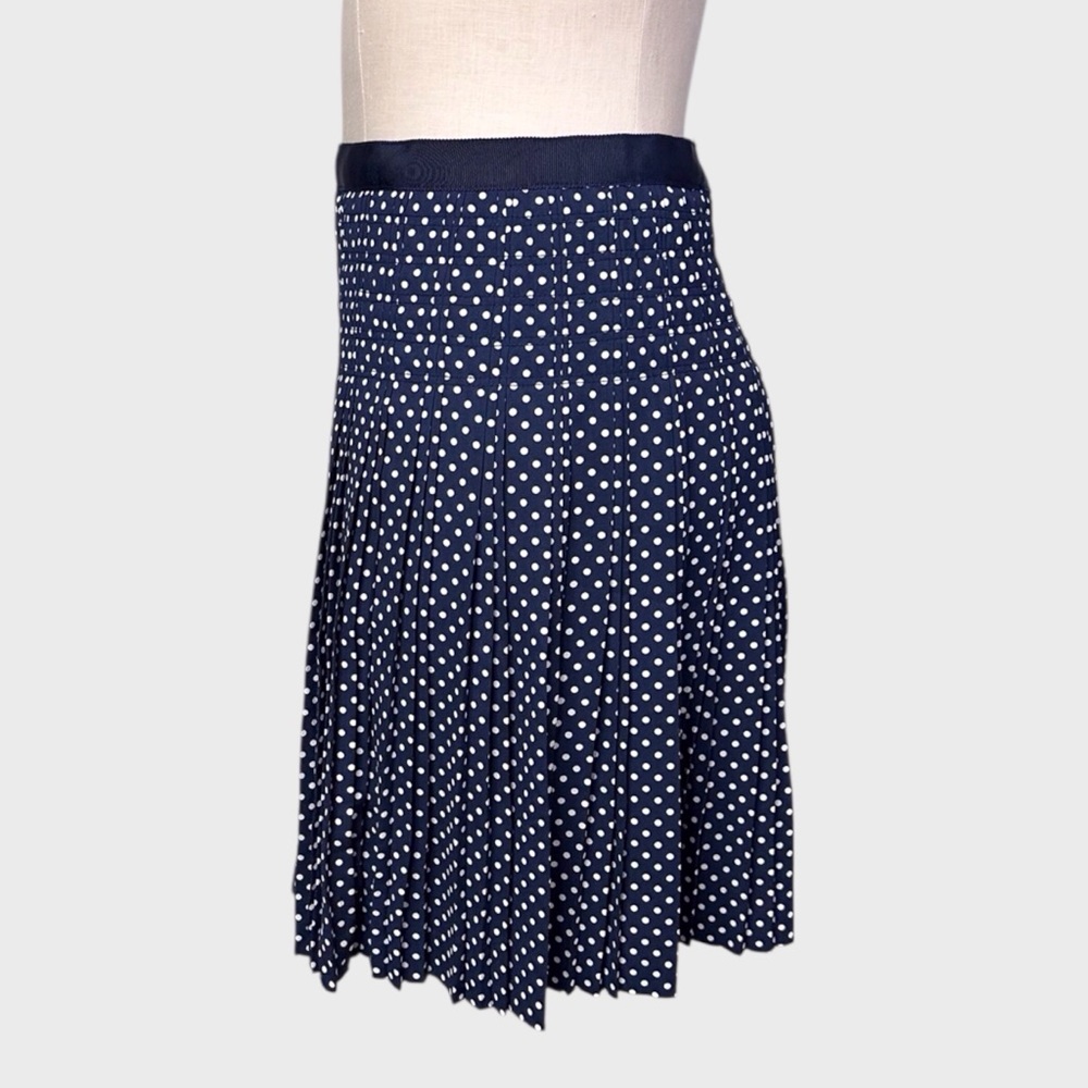 J Crew Polka Dot Pleated Skirt - Picture 4 of 5